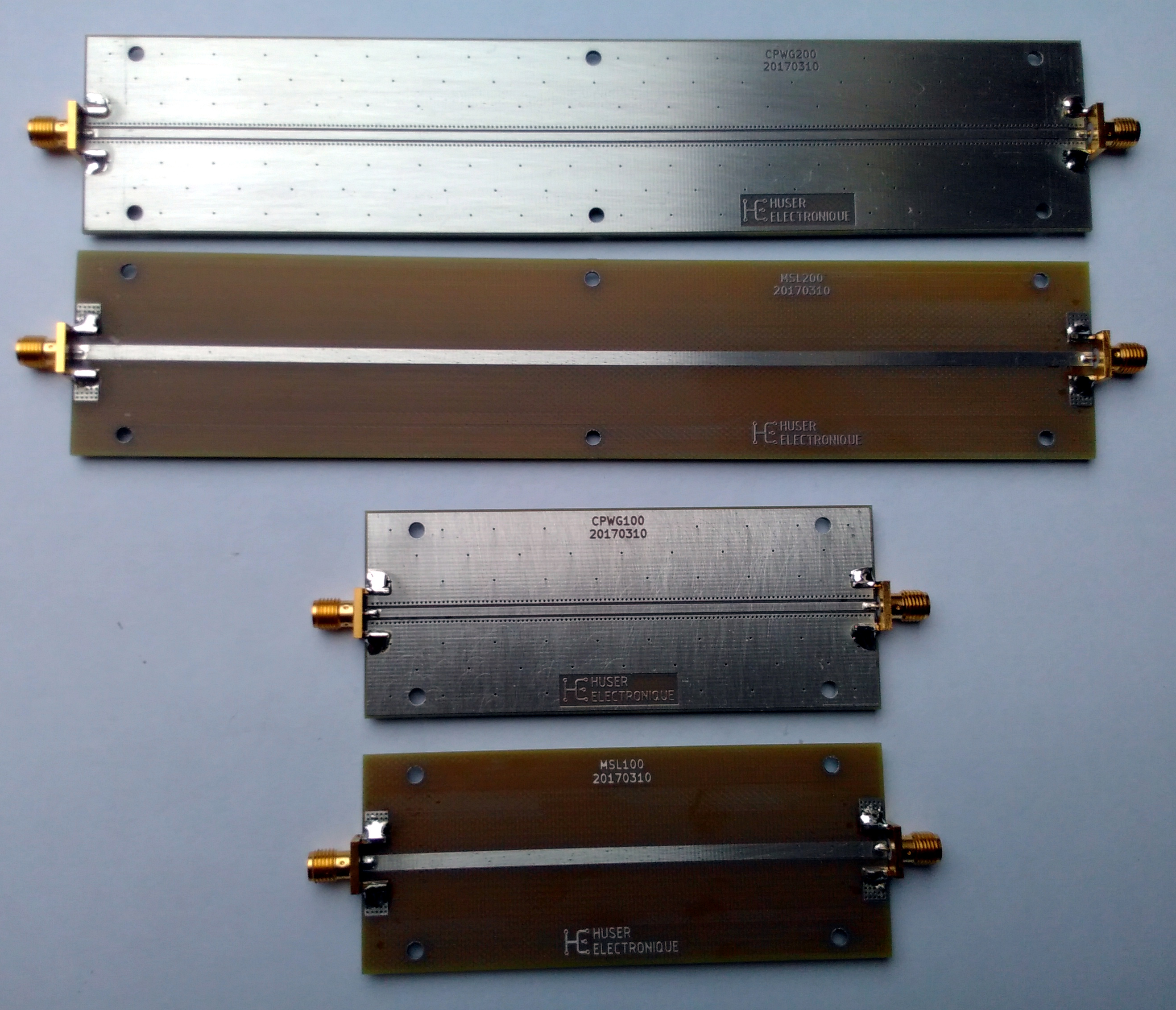 MSL100 and MSL200 illustration, both are microstripline, MSL200 is twice the length of MSL100
